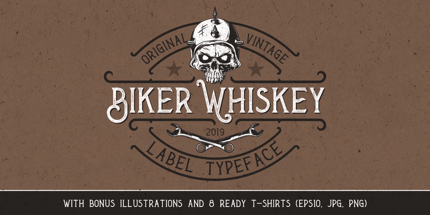 Font Biker Whiskey